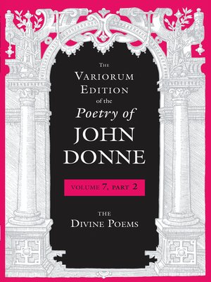 cover image of The Variorum Edition of the Poetry of John Donne